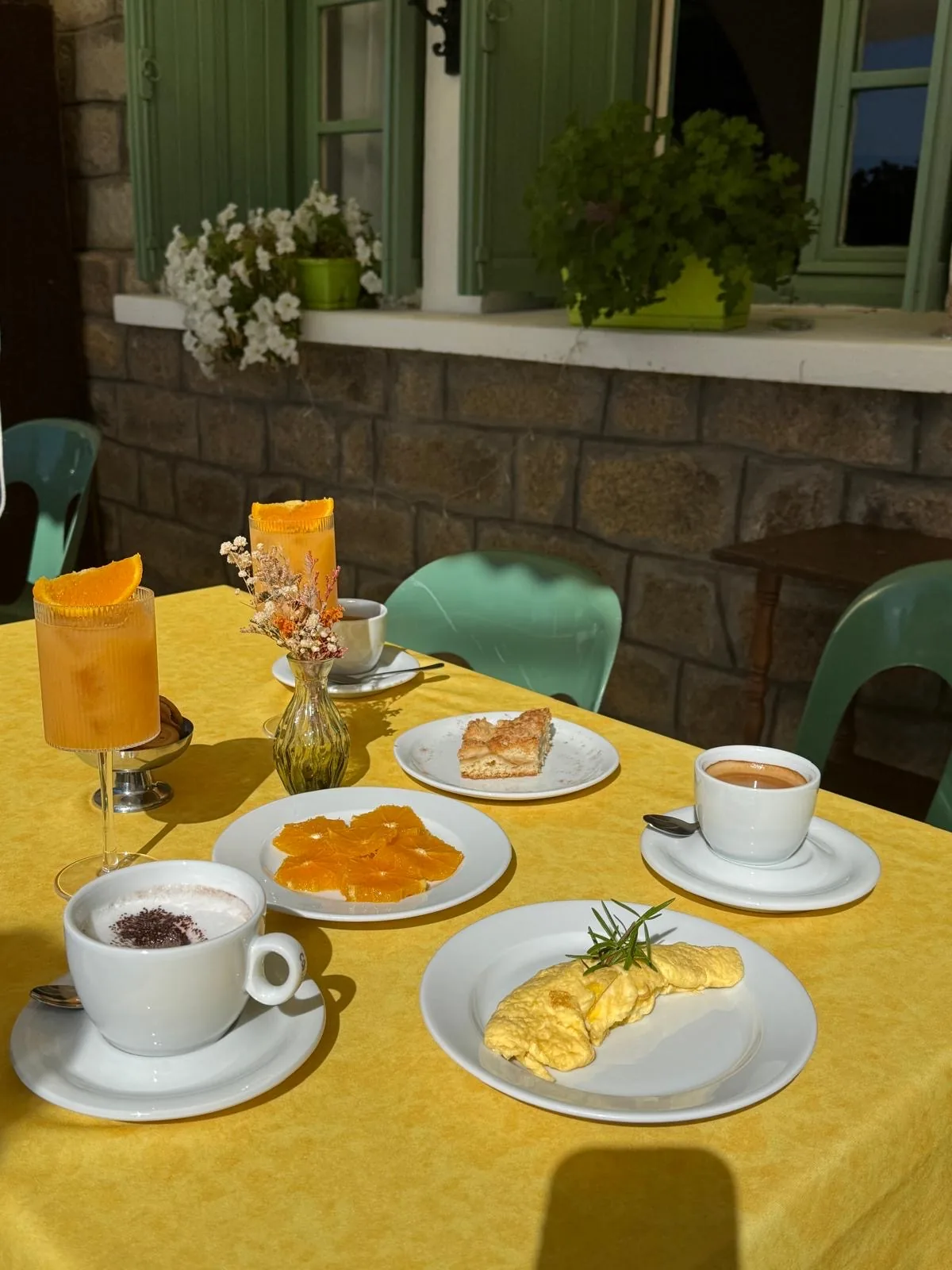 Breakfast on the terrace