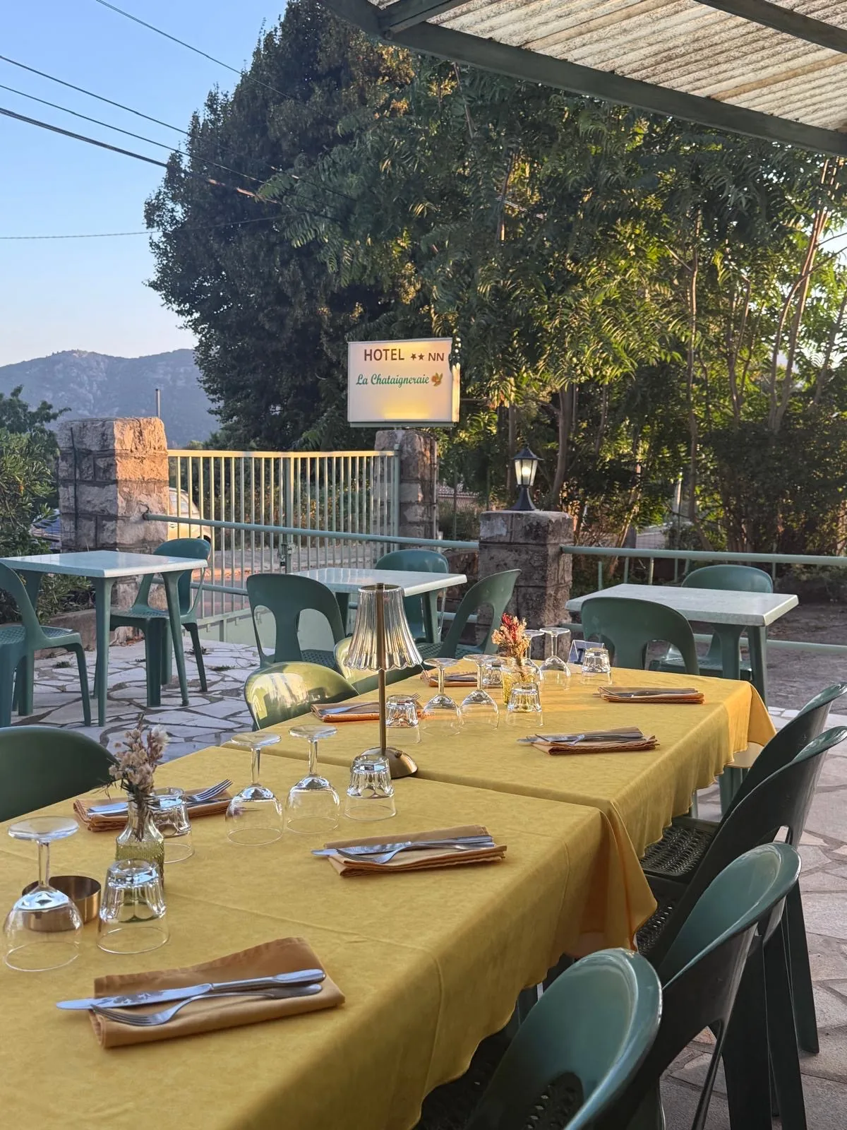 The restaurant at La Châtaigneraie